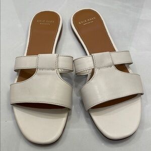 Cole Haan White Minimalist Sandals